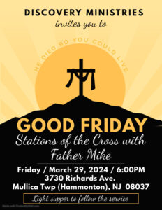 Good Friday Stations of the Cross – Friday, March 29, 2024 @6pm
